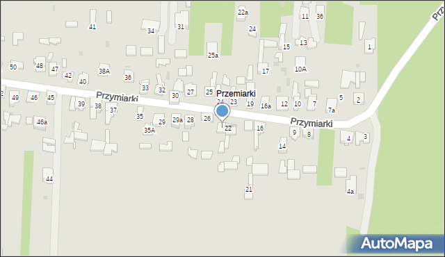 Dąbrowa Górnicza, Przymiarki, 22A, mapa Dąbrowa Górnicza