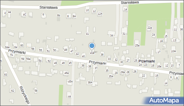 Dąbrowa Górnicza, Przymiarki, 41a, mapa Dąbrowa Górnicza