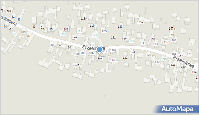 Dąbrowa Górnicza, Przelotowa, 110, mapa Dąbrowa Górnicza