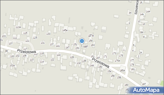 Dąbrowa Górnicza, Przelotowa, 155, mapa Dąbrowa Górnicza