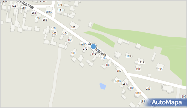 Dąbrowa Górnicza, Przelotowa, 174, mapa Dąbrowa Górnicza