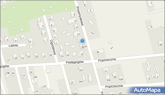 Dębe Wielkie, Przemysłowa, 18, mapa Dębe Wielkie