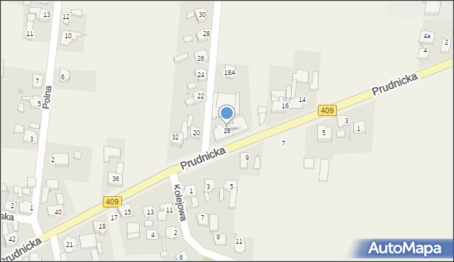 Dobra, Prudnicka, 18, mapa Dobra