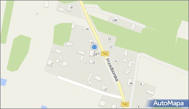 Dobromierz, Przedborska, 12a, mapa Dobromierz