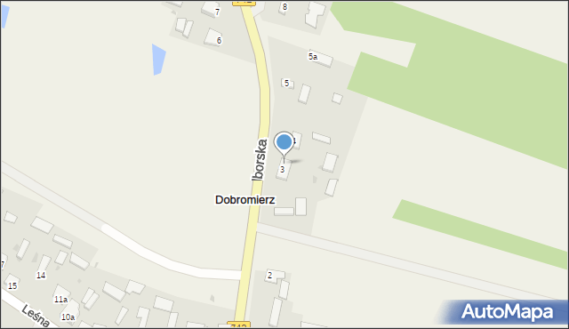 Dobromierz, Przedborska, 3a, mapa Dobromierz