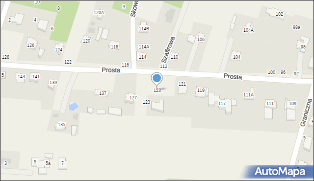 Dobrzyń, Prosta, 123, mapa Dobrzyń