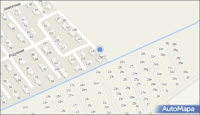 Domaszczyn, Przylesie, 126, mapa Domaszczyn