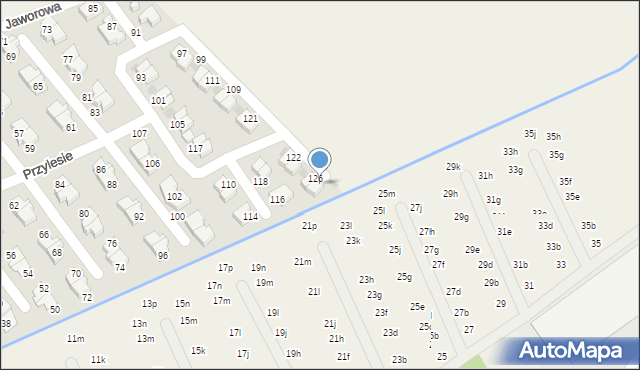 Domaszczyn, Przylesie, 128, mapa Domaszczyn