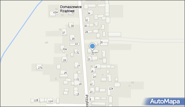 Domaszowice, Przyborowskiego Walerego, 22, mapa Domaszowice