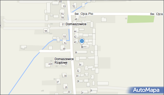 Domaszowice, Przyborowskiego Walerego, 38, mapa Domaszowice