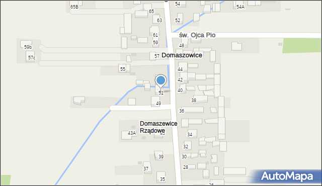 Domaszowice, Przyborowskiego Walerego, 51, mapa Domaszowice