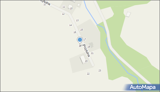 Donimierz, Przytulna, 18, mapa Donimierz