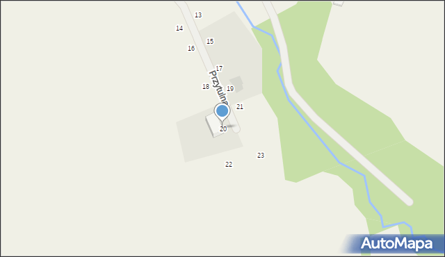 Donimierz, Przytulna, 20, mapa Donimierz