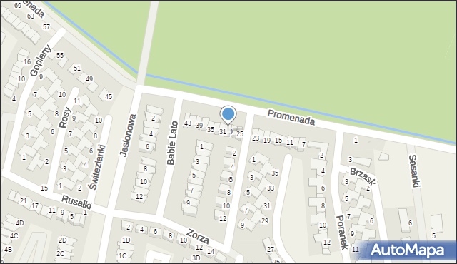 Dopiewiec, Promenada, 29, mapa Dopiewiec