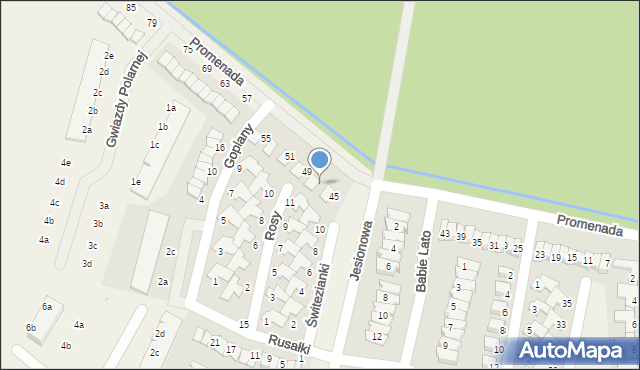 Dopiewiec, Promenada, 47, mapa Dopiewiec