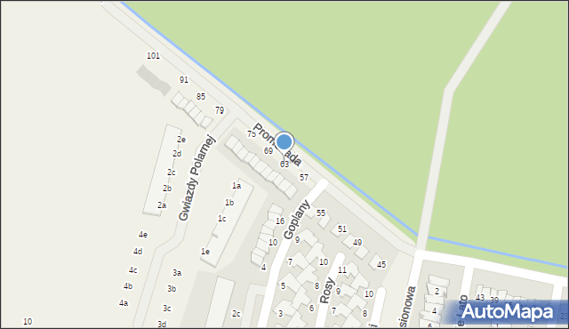 Dopiewiec, Promenada, 63, mapa Dopiewiec