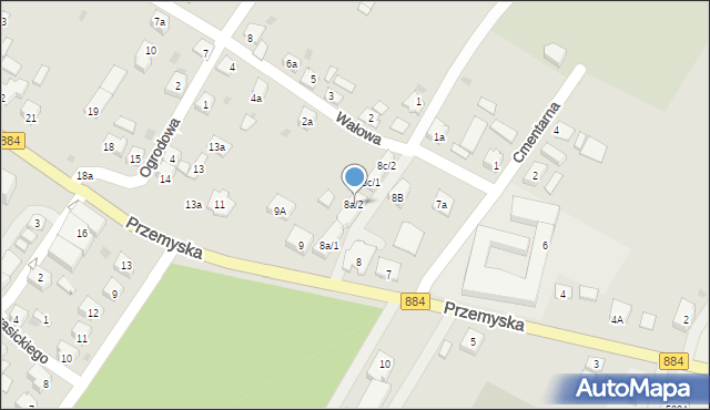 Dubiecko, Przemyska, 8a/2, mapa Dubiecko