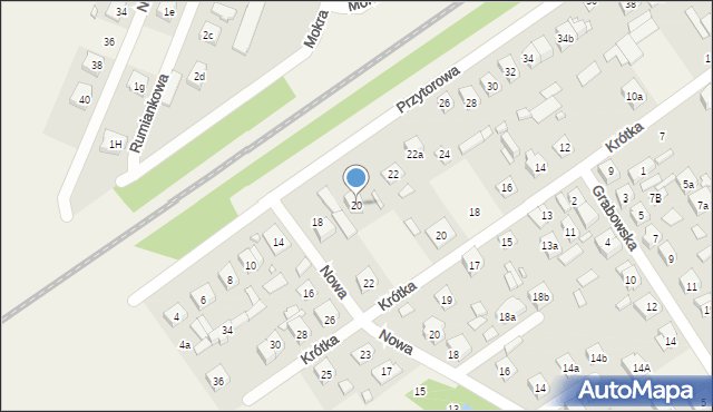 Duczki, Przytorowa, 20, mapa Duczki