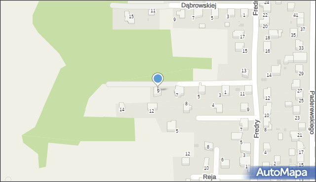 Dulowa, Przerwy-Tetmajera Kazimierza, 9, mapa Dulowa