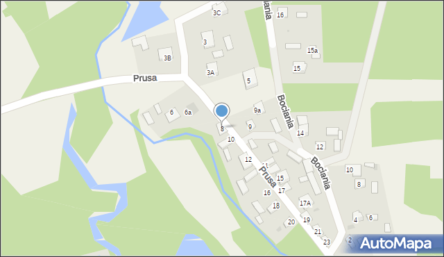 Dyszów, Prusa Bolesława, 8, mapa Dyszów