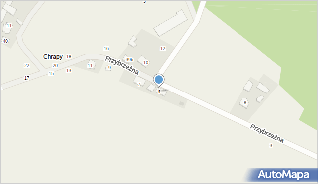 Dzikowo, Przybrzeżna, 5, mapa Dzikowo