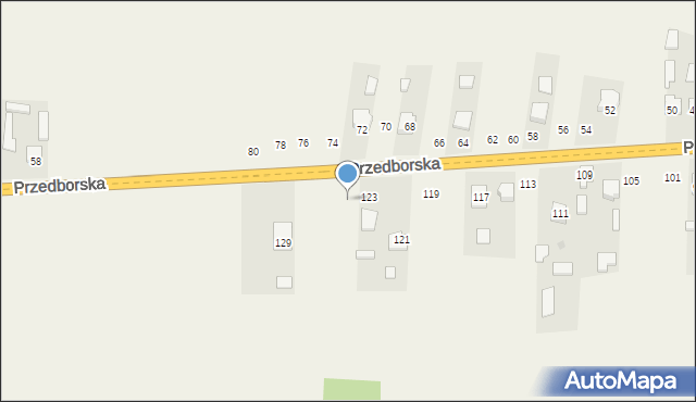 Fałków, Przedborska, 125, mapa Fałków