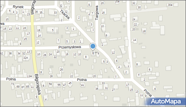 Frampol, Przemysłowa, 6, mapa Frampol