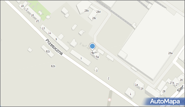 Gdańsk, Przetoczna, 5b, mapa Gdańska