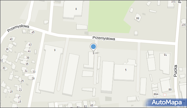 Gdynia, Przemysłowa, 7, mapa Gdyni