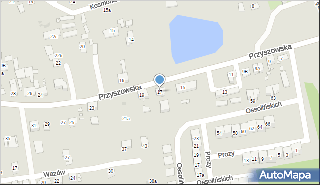 Gliwice, Przyszowska, 17, mapa Gliwic