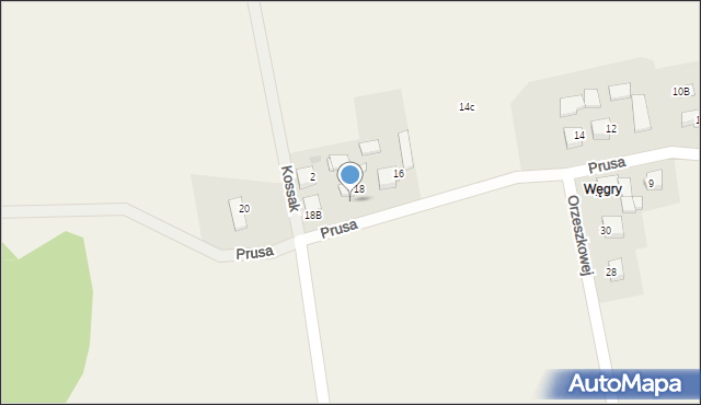 Golasowice, Prusa, 18a, mapa Golasowice