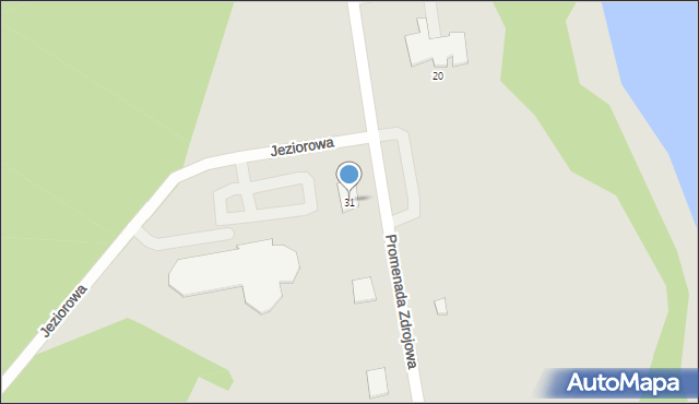 Gołdap, Promenada Zdrojowa, 31, mapa Gołdap