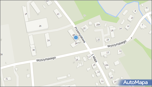 Górowo Iławeckie, Przemysłowa, 1A, mapa Górowo Iławeckie