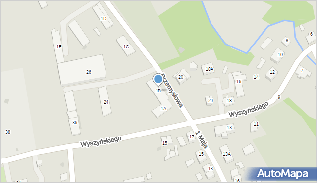 Górowo Iławeckie, Przemysłowa, 1B, mapa Górowo Iławeckie