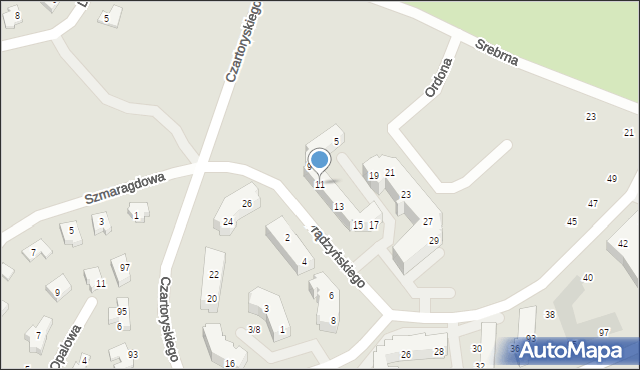 Gorzów Wielkopolski, Prądzyńskiego Ignacego, gen., 11, mapa Gorzów Wielkopolski