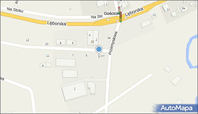 Gościcino, Przemysłowa, 3, mapa Gościcino