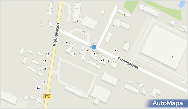 Gostynin, Przemysłowa, 12, mapa Gostynin