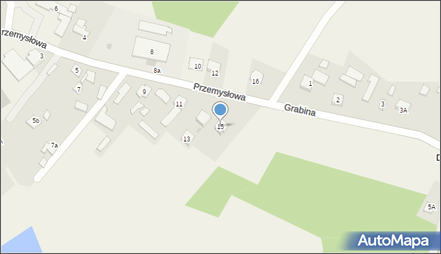 Grabów nad Pilicą, Przemysłowa, 15, mapa Grabów nad Pilicą