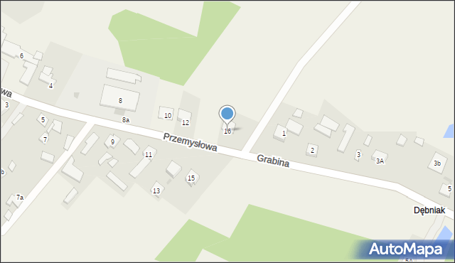 Grabów nad Pilicą, Przemysłowa, 16, mapa Grabów nad Pilicą