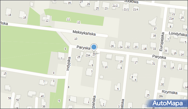 Grabówka, Praska, 23, mapa Grabówka