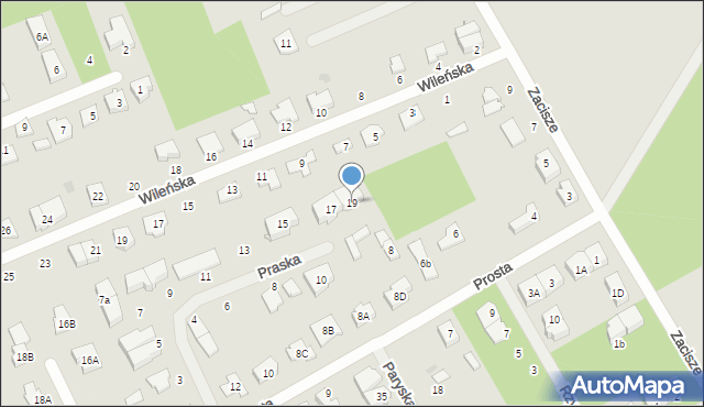 Grodzisk Mazowiecki, Praska, 19, mapa Grodzisk Mazowiecki