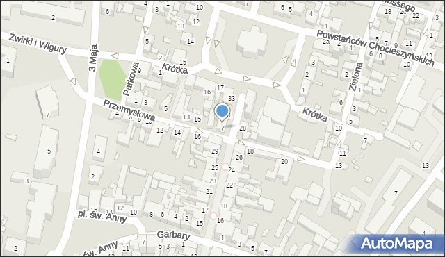 Grodzisk Wielkopolski, Przemysłowa, 7, mapa Grodzisk Wielkopolski