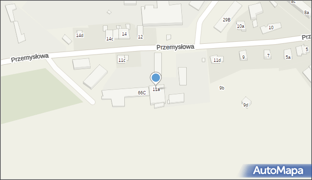 Gronowo Elbląskie, Przemysłowa, 11a, mapa Gronowo Elbląskie