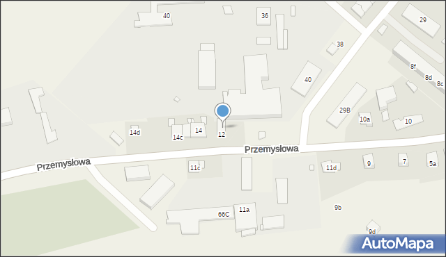 Gronowo Elbląskie, Przemysłowa, 12a, mapa Gronowo Elbląskie