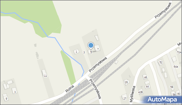 Horyniec-Zdrój, Przemysłowa, 5, mapa Horyniec-Zdrój