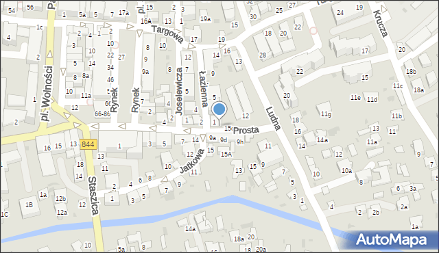 Hrubieszów, Prosta, 10, mapa Hrubieszów