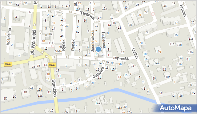 Hrubieszów, Prosta, 15i, mapa Hrubieszów