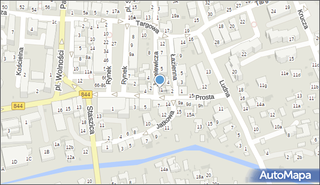 Hrubieszów, Prosta, 7e, mapa Hrubieszów