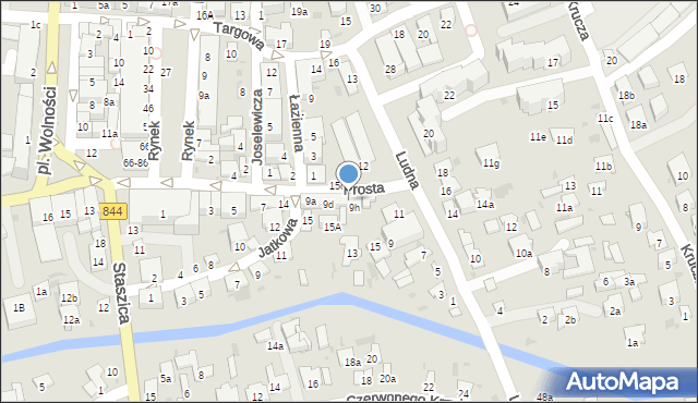 Hrubieszów, Prosta, 9g, mapa Hrubieszów