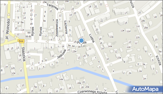 Hrubieszów, Prosta, 9j, mapa Hrubieszów